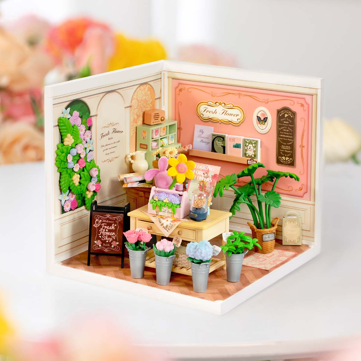 Rolife Fresh Flower Shop DIY Miniature House DW017B