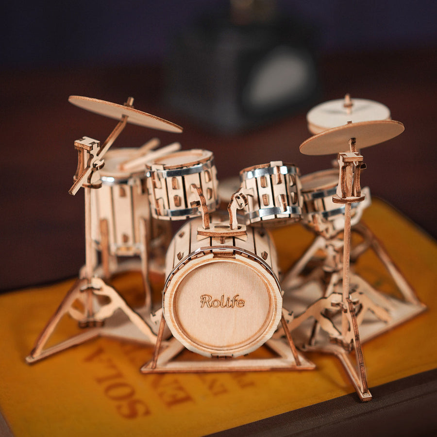Rolife Drum Kit 3D Holzpuzzle TG409