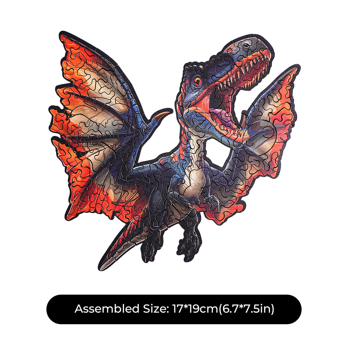 ROBOTIME Holzpuzzle „Wilder Flugsaurier“