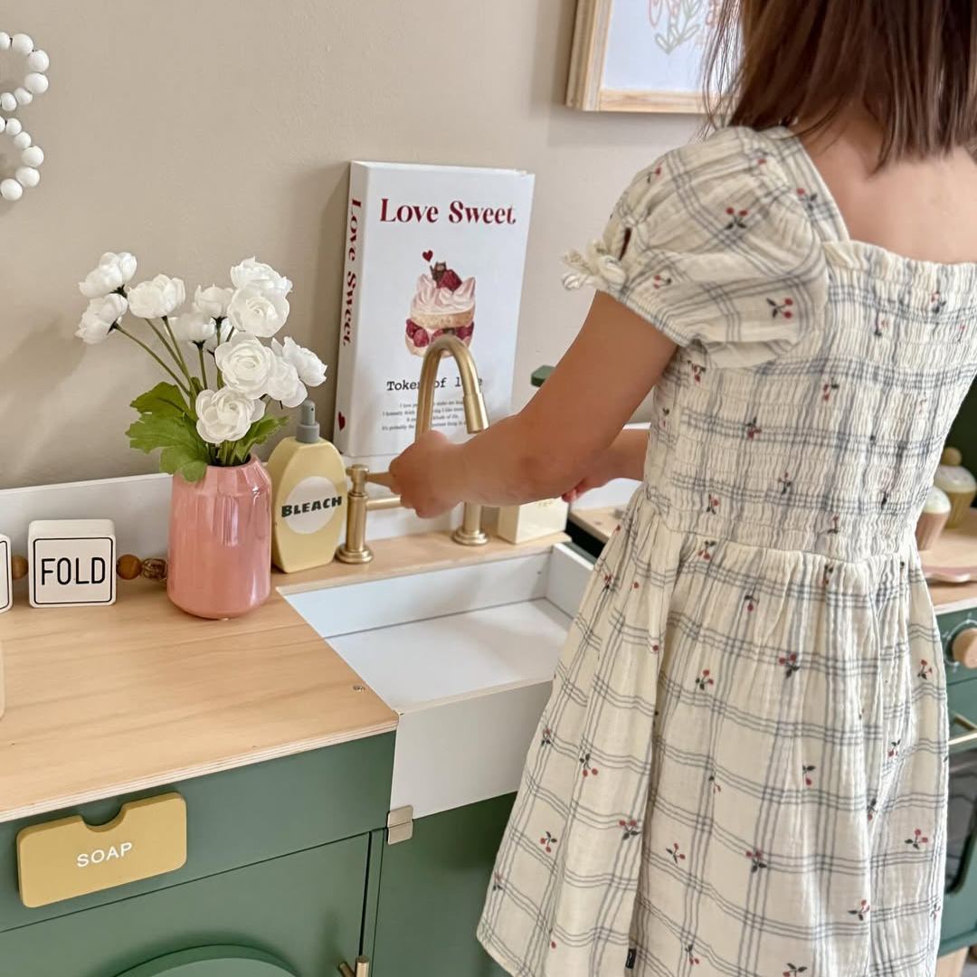 ROBUD Wooden Kids Kitchen Playset Series - Vintage Green