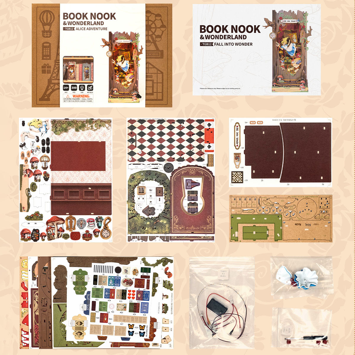 Rolife Fall into Wonder DIY Book Nook Shelf Insert TGB12