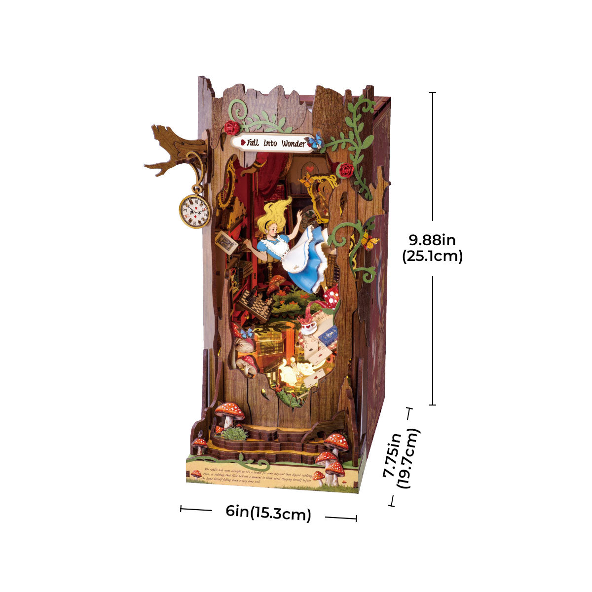 Rolife Fall into Wonder DIY Book Nook Shelf Insert TGB12