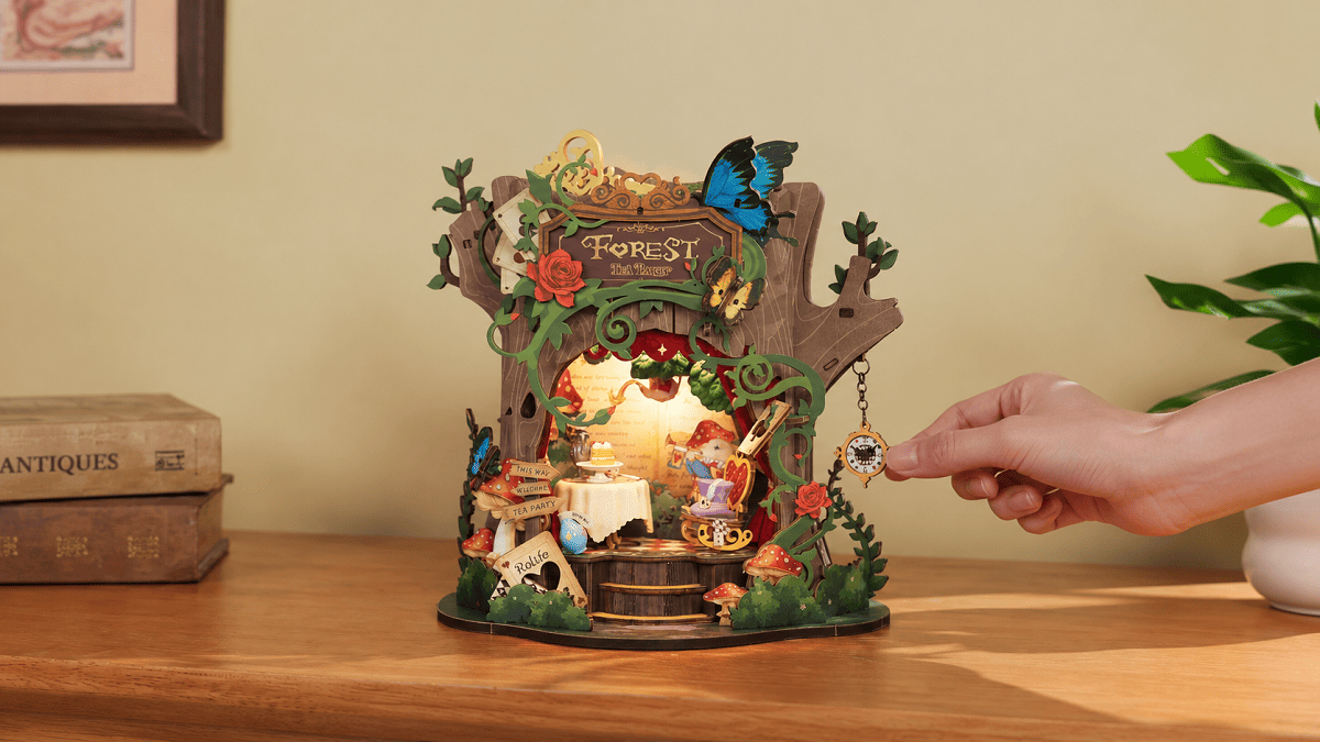 Magical Rolife Forest Tea Party DIY Music Box