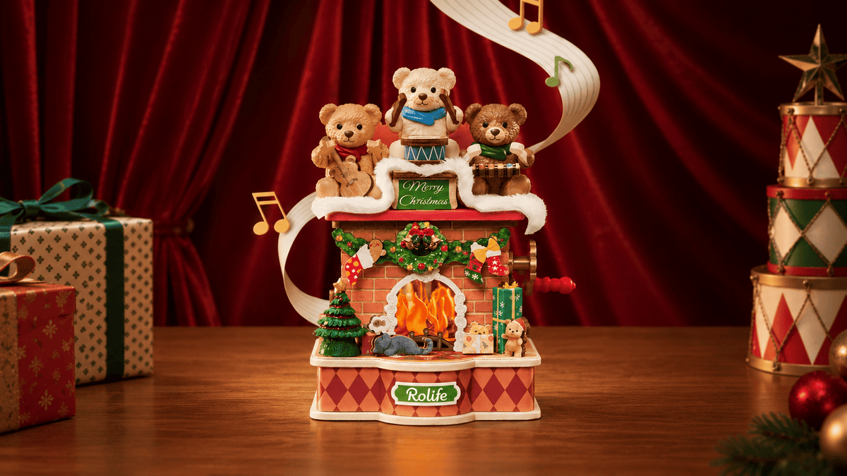 Rolife Fireside Music Night Christmas DIY Music Box