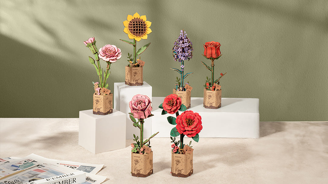 Rowood Wooden Flower Bouquet 3D Puzzle Review