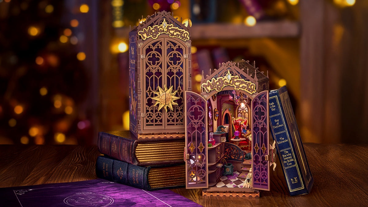 Rolife Magic Fantasy Corner – DIY Book Nook Kit for Fantasy Lovers