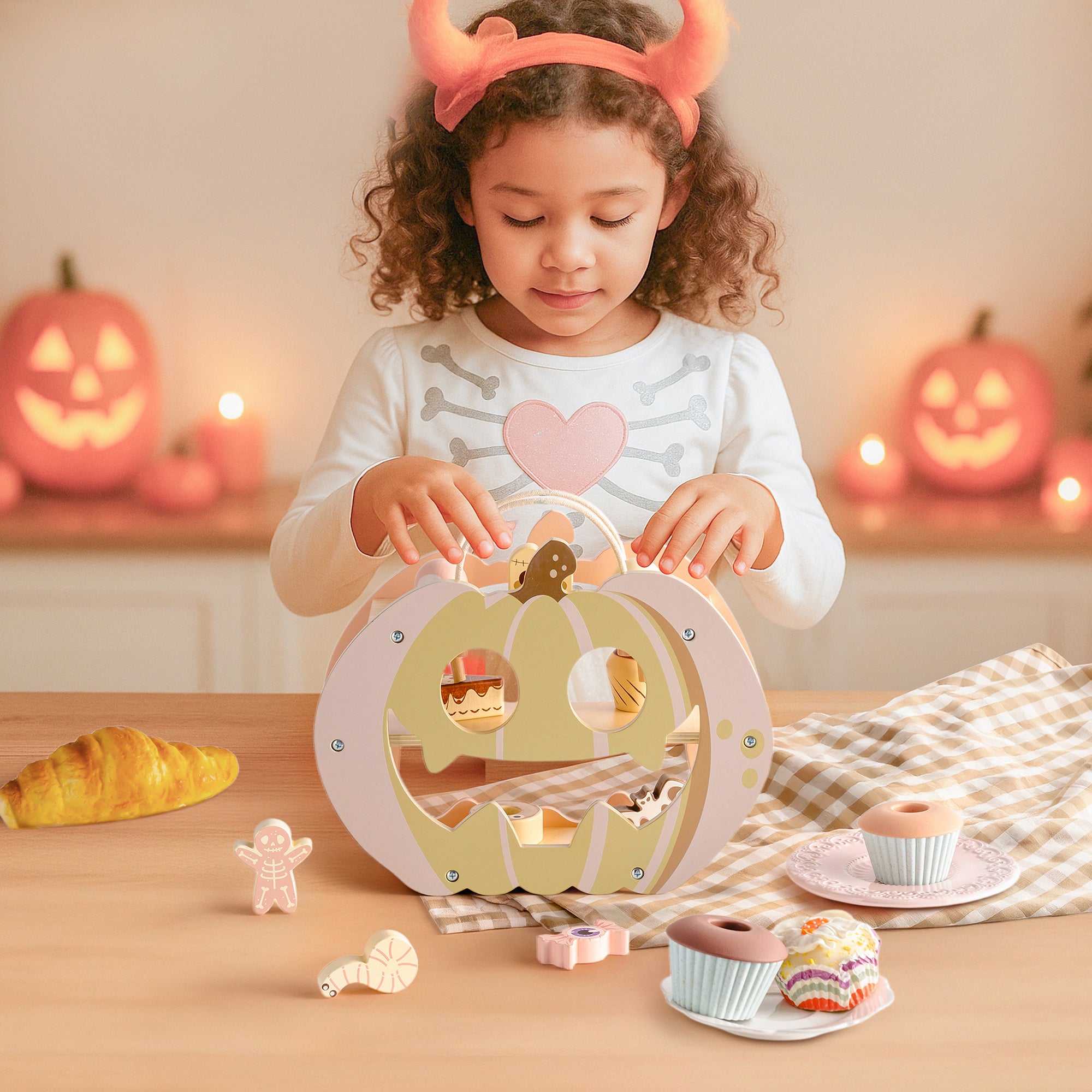 ROBUD Halloween Candy House Play Food Set for Kids	