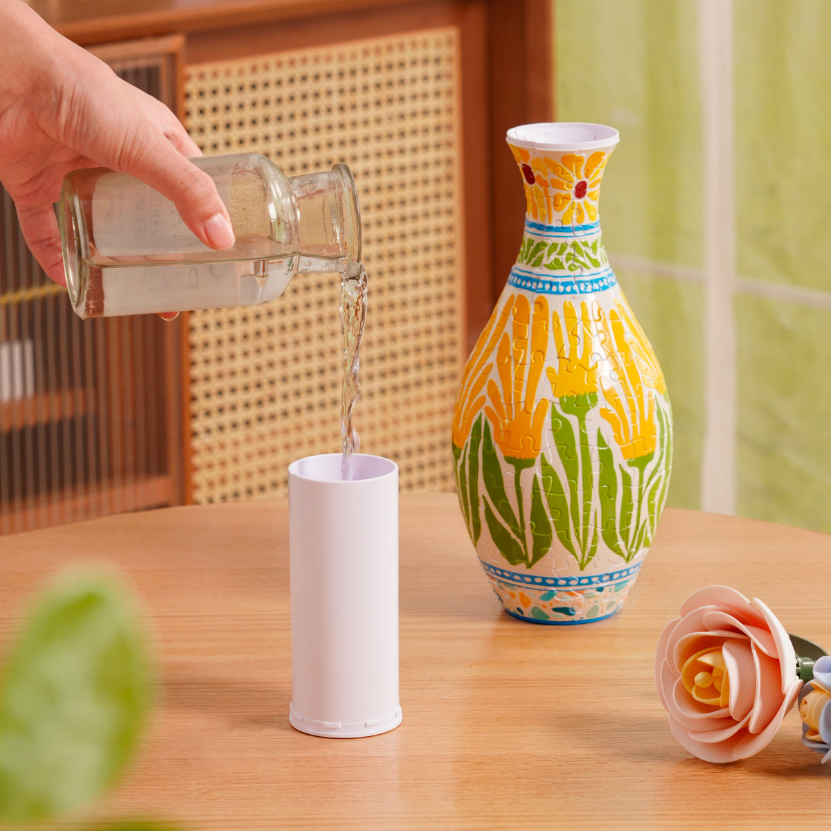 Robotime Puzzel Vaas Zomerbloesem Zonsondergang Mozaïek VAS001