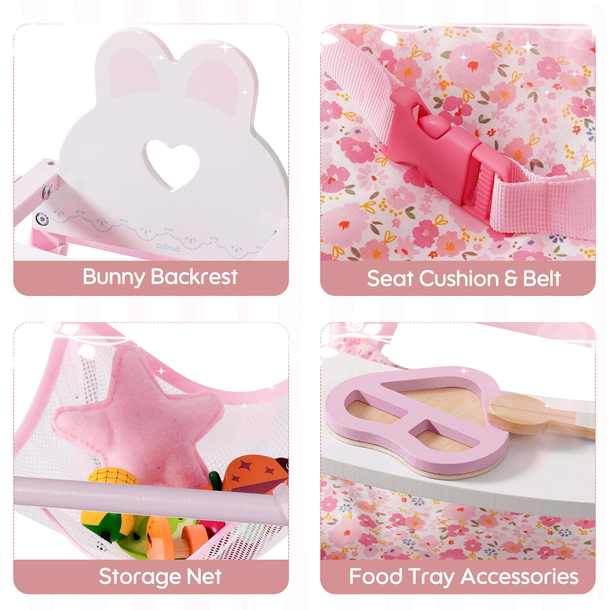 ROBUD Wooden Princess Toy House Series	