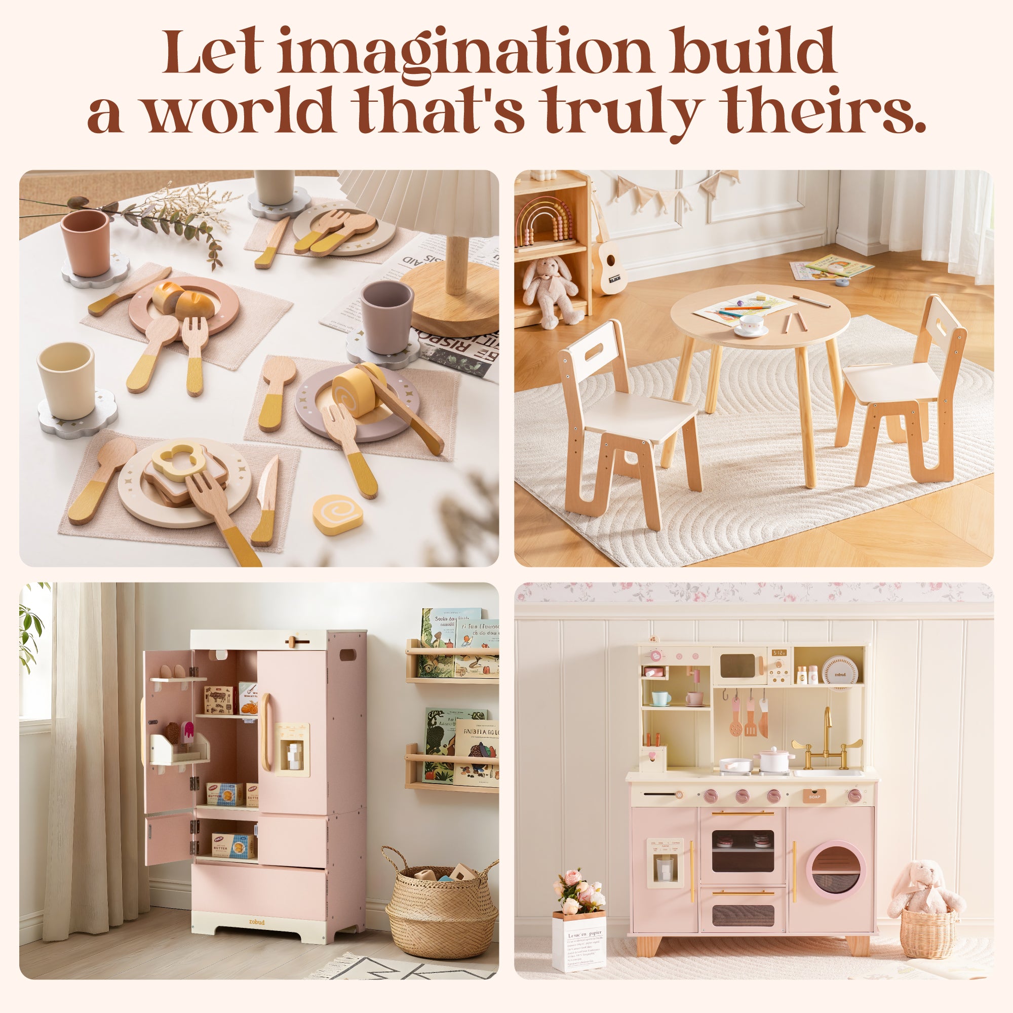 ROBUD Glowwood Kitchen House - Little Kitchen in Soft	