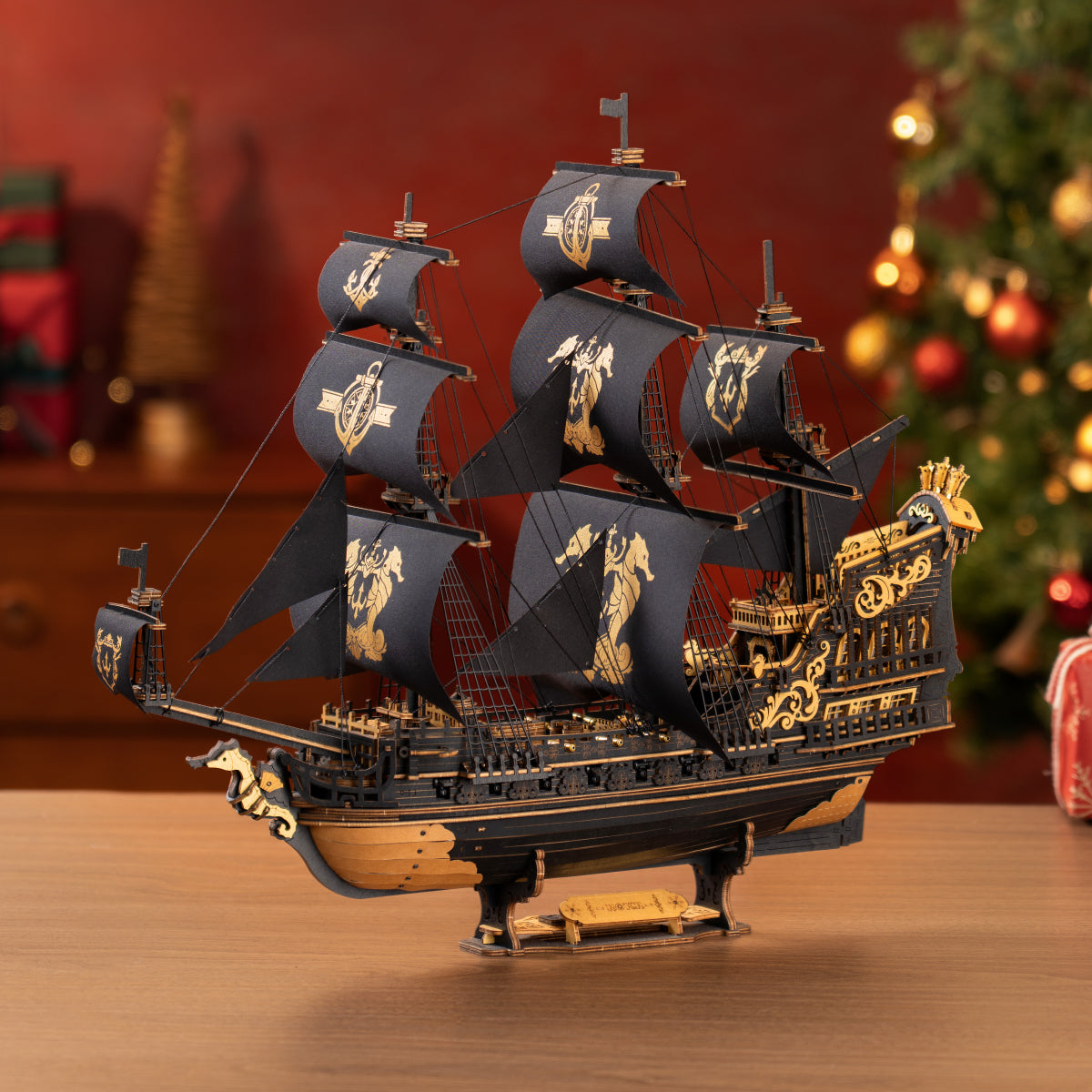 ROKR The Seahorse Barque 3D Wooden Puzzle MCB02