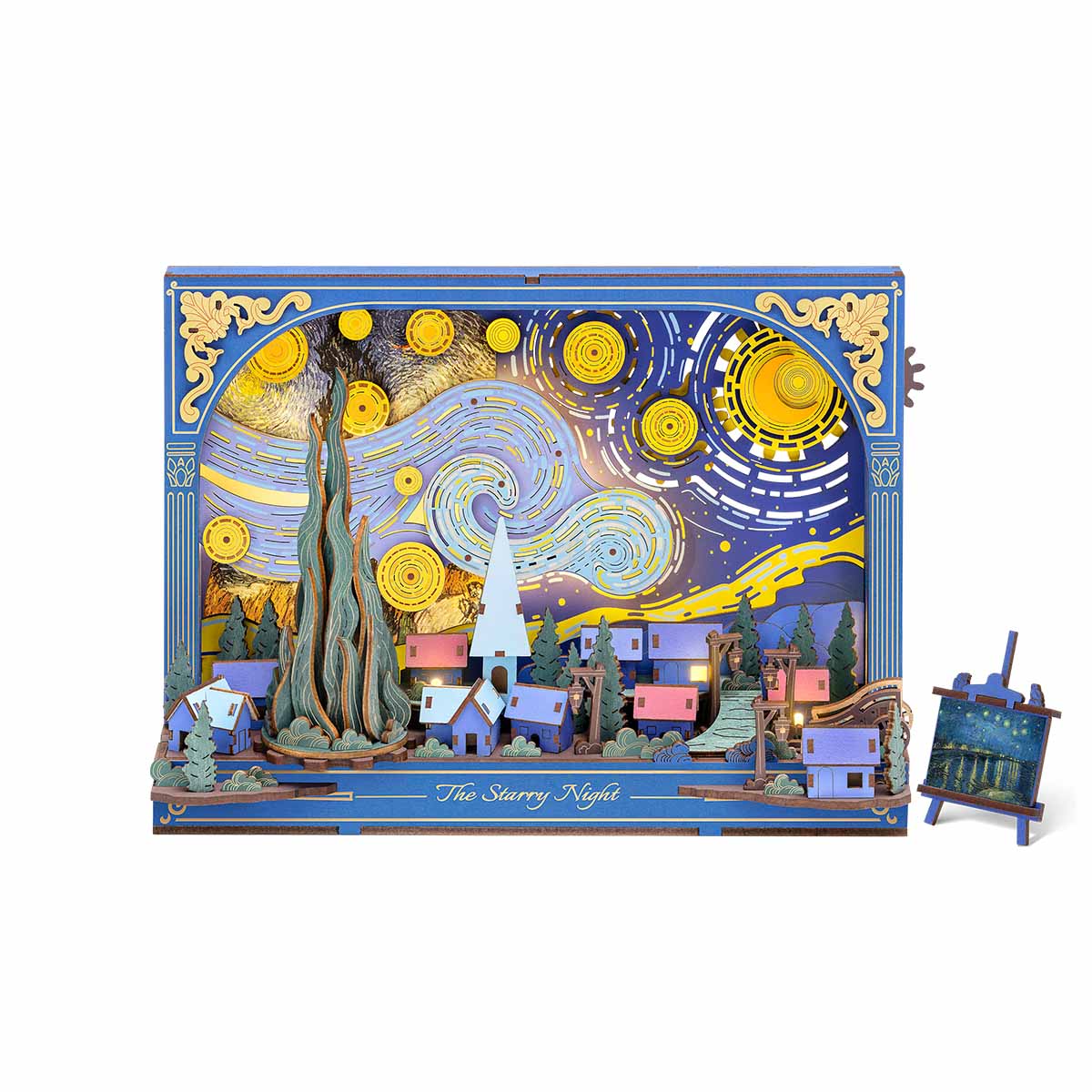 Rowood The Starry Night Wall Art 3D Wooden Puzzle TH003 | Robotime