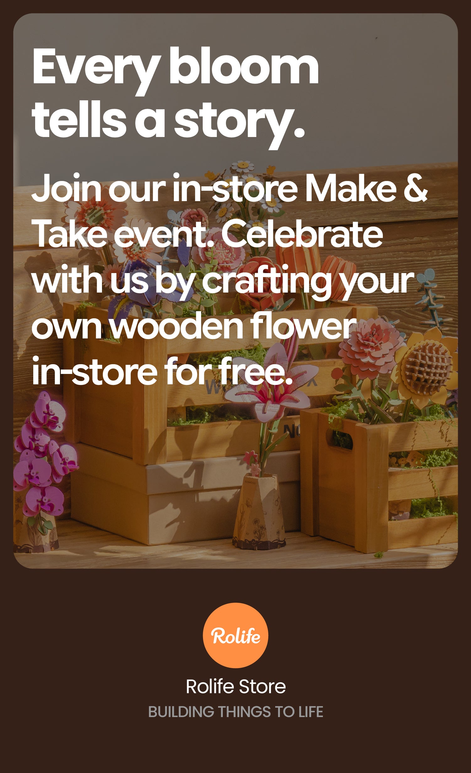 Join Rolife in-store Make & Take event