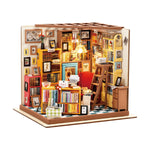 Rolife Sam's Study Library DIY Miniature House Kit DG102