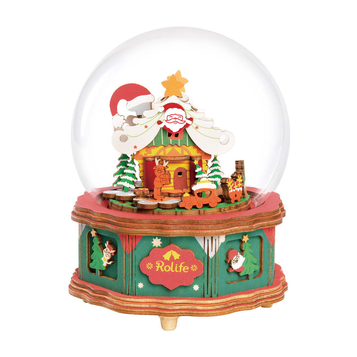 Rolife Christmas Town Music Box AM46 Robotime Online