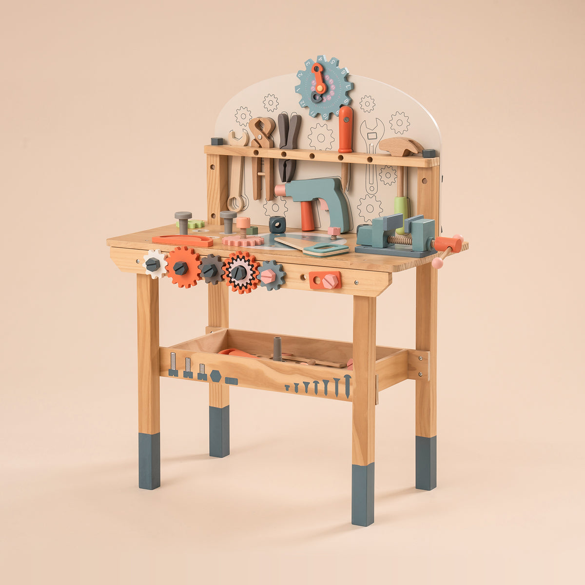 ROBUD Toy Workbench Tool Bench Set for Kids WG200 Robotime
