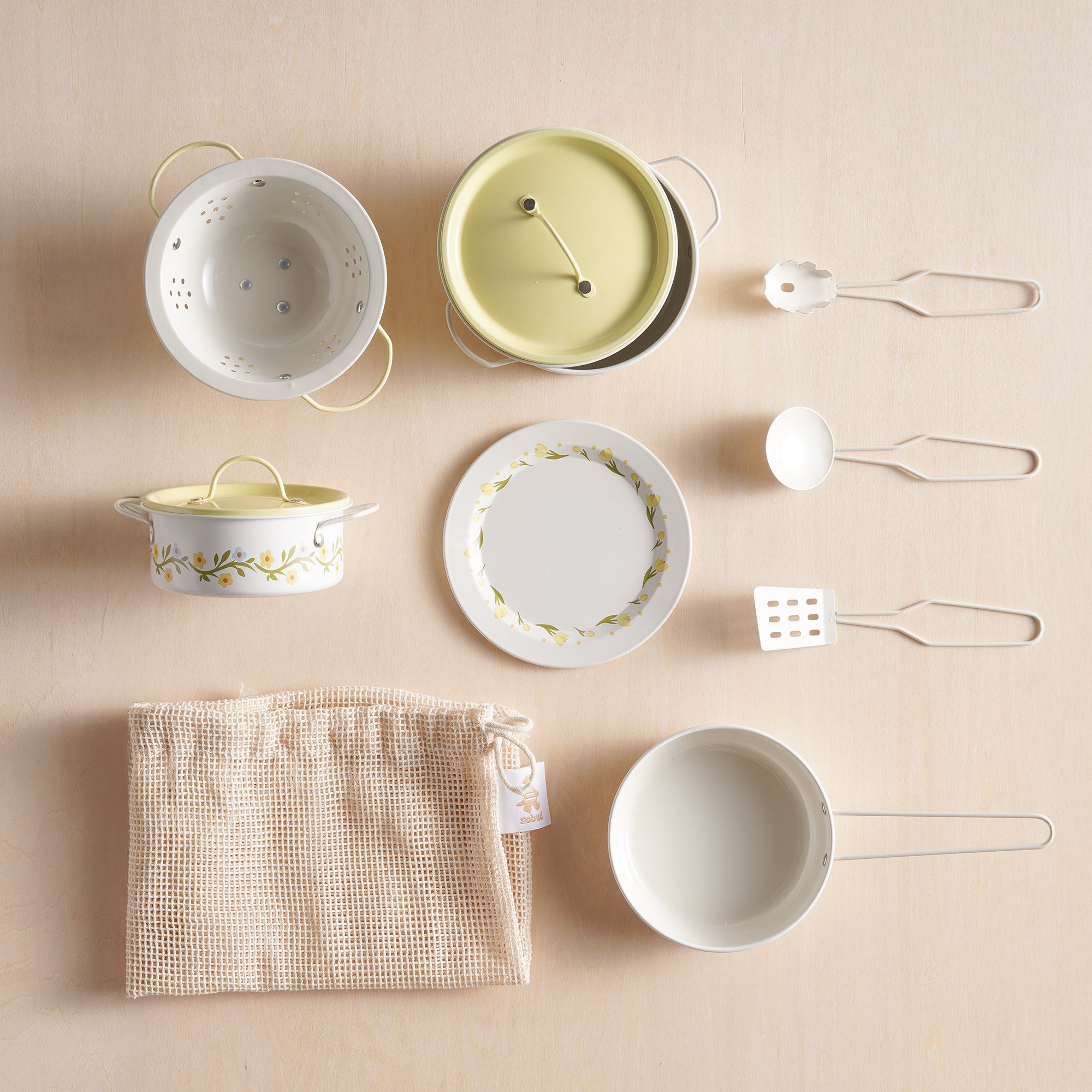 ROBUD Tinplate Pretend Cooking Utensils	