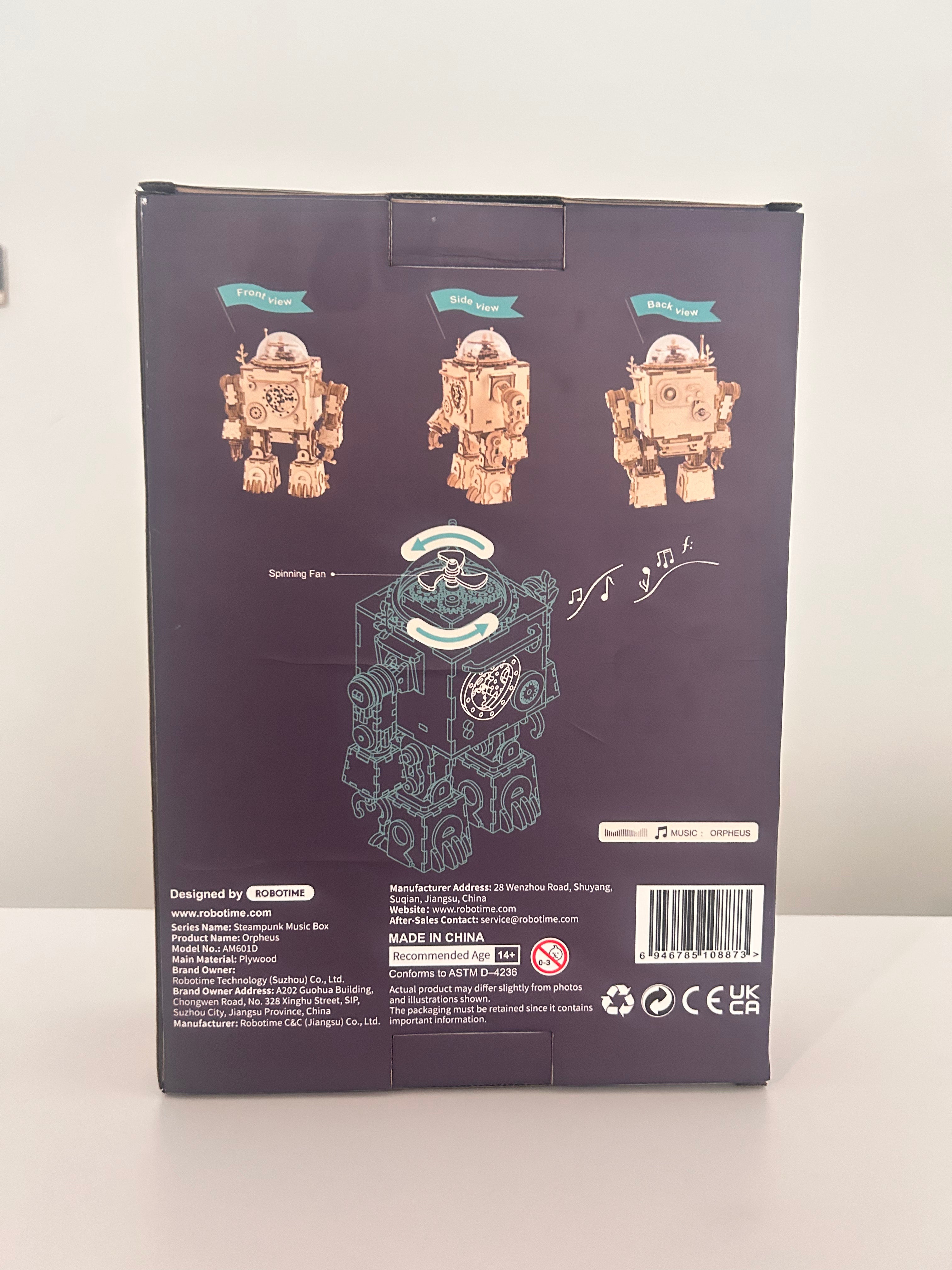 ROKR Orpheus DIY Music Box 3D Wooden Puzzle AM601D