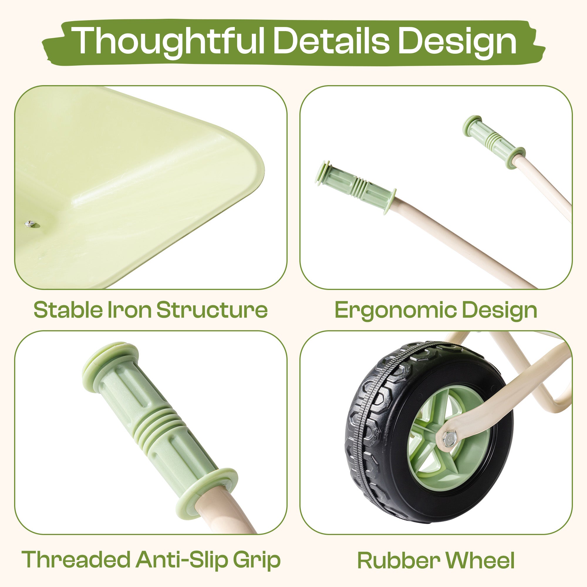 ROBUD Kids Wheelbarrow Set	