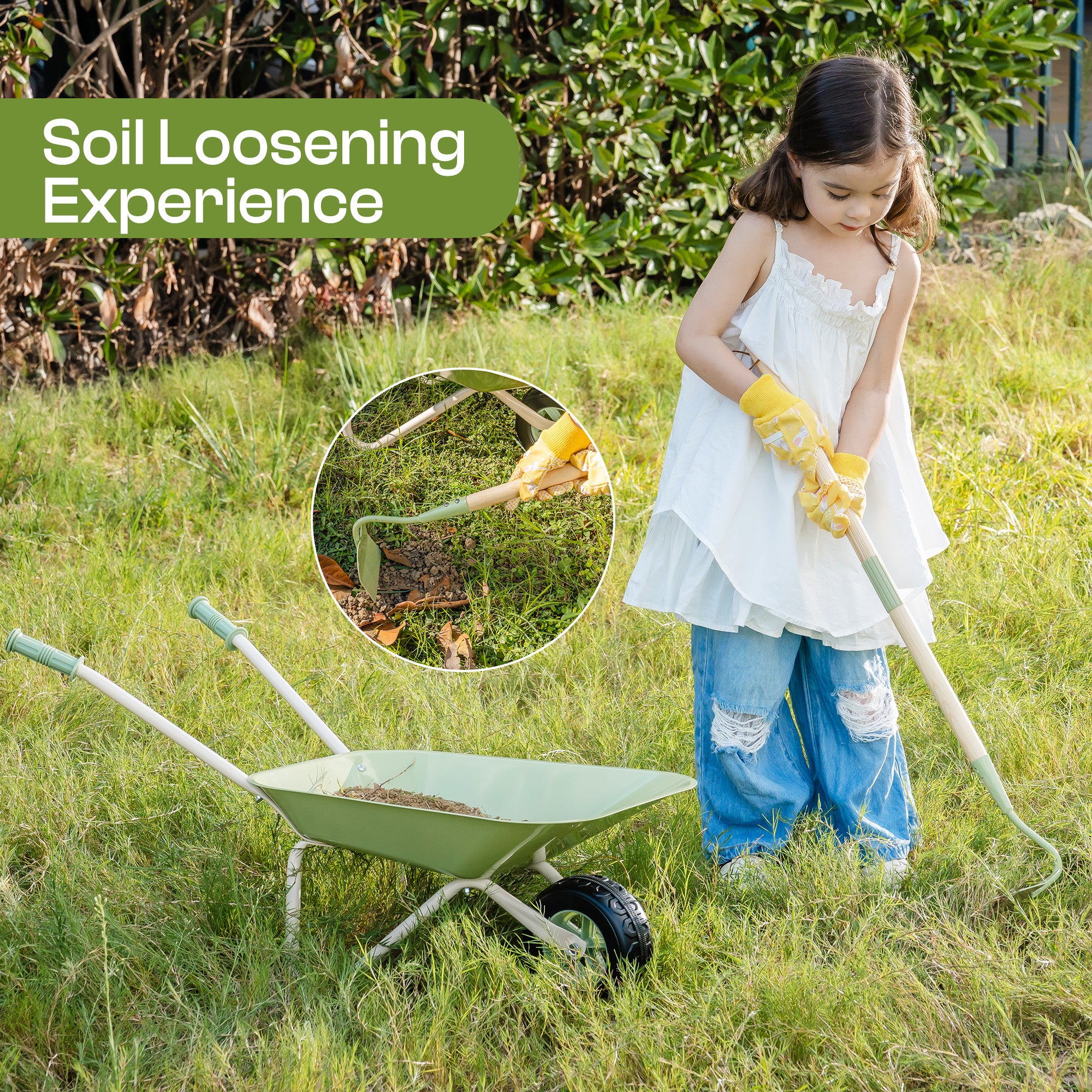 ROBUD Kids Wheelbarrow Set	