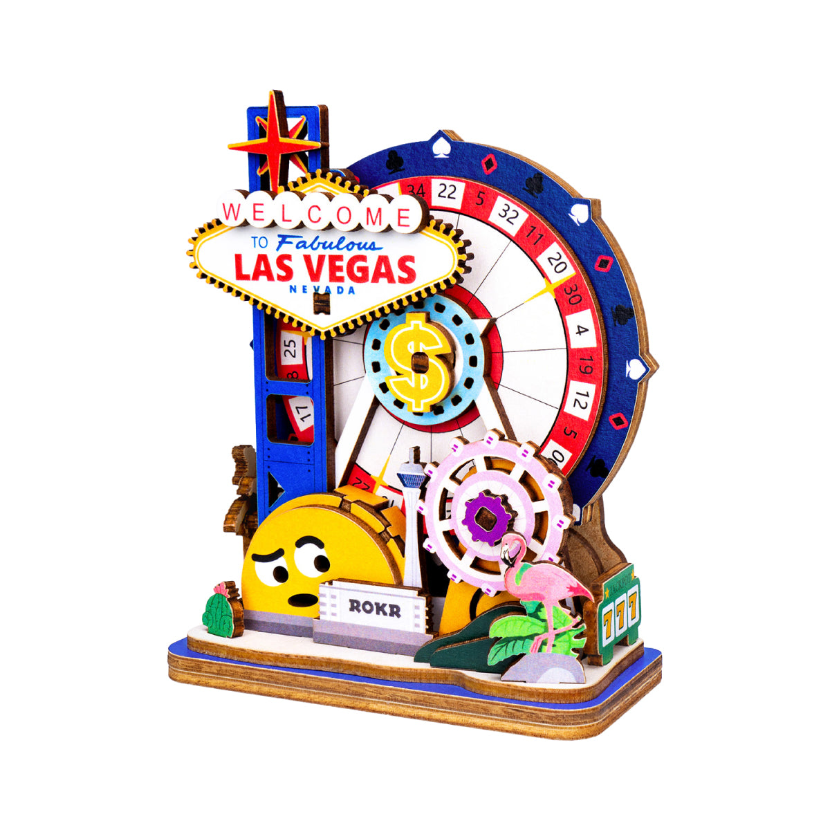 ROKR Vegas Never Sleeps Fridge Magnet (Not for Sale)
