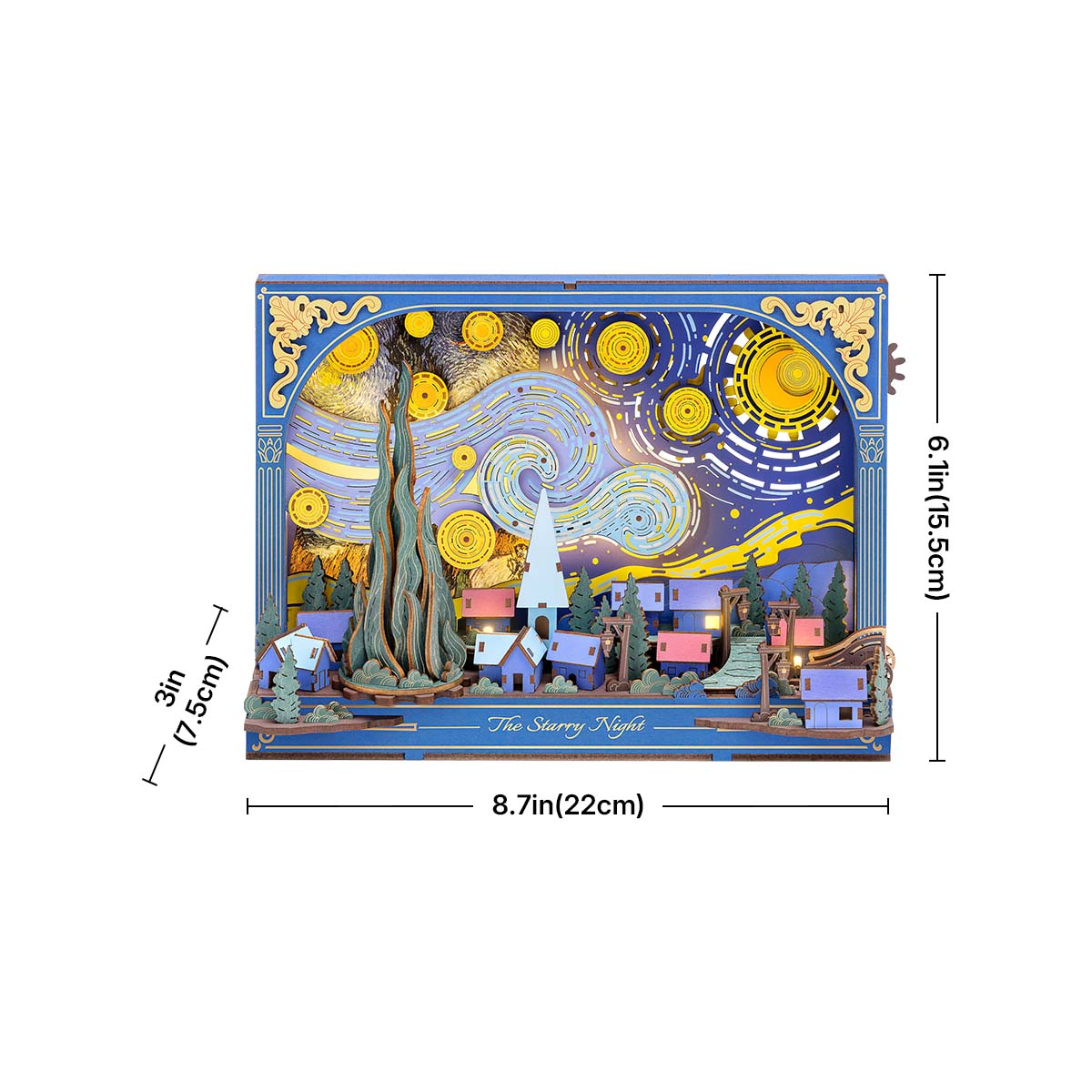 Rowood The Starry Night Wall Art 3D Wooden Puzzle TH003 | Robotime