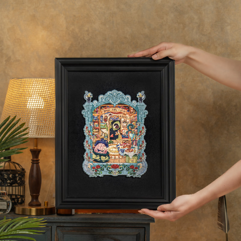 Rowood Magic Kitty's Home Wooden Jigsaw Puzzle TA009 | Robotime Online