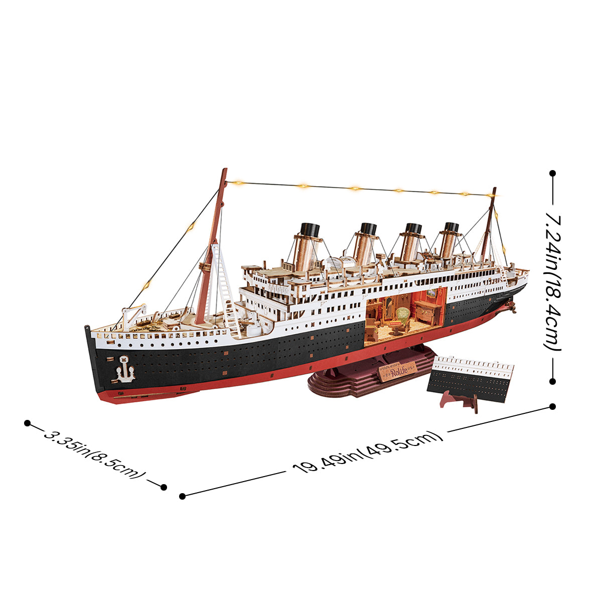 Rolife 1912·Eternal Atlantic Voyager 3D Wooden Puzzle TGL02 | Robotime