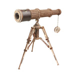 ROKR, Monocular Telescope, ST004, 3D wooden telescope puzzle, front view