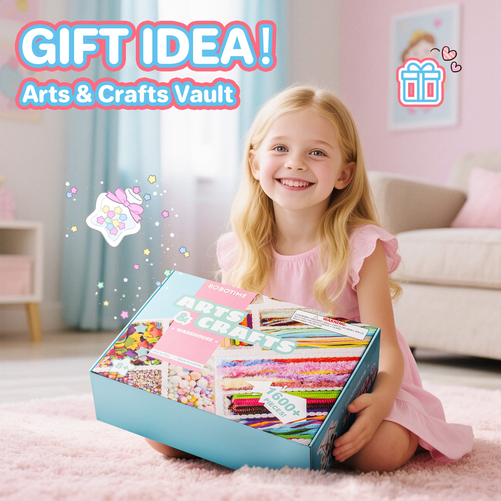 ROBOTIME Arts and Crafts for Kids PA002