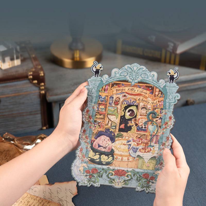 Rowood Magic Kitty's Home Wooden Jigsaw Puzzle TA009