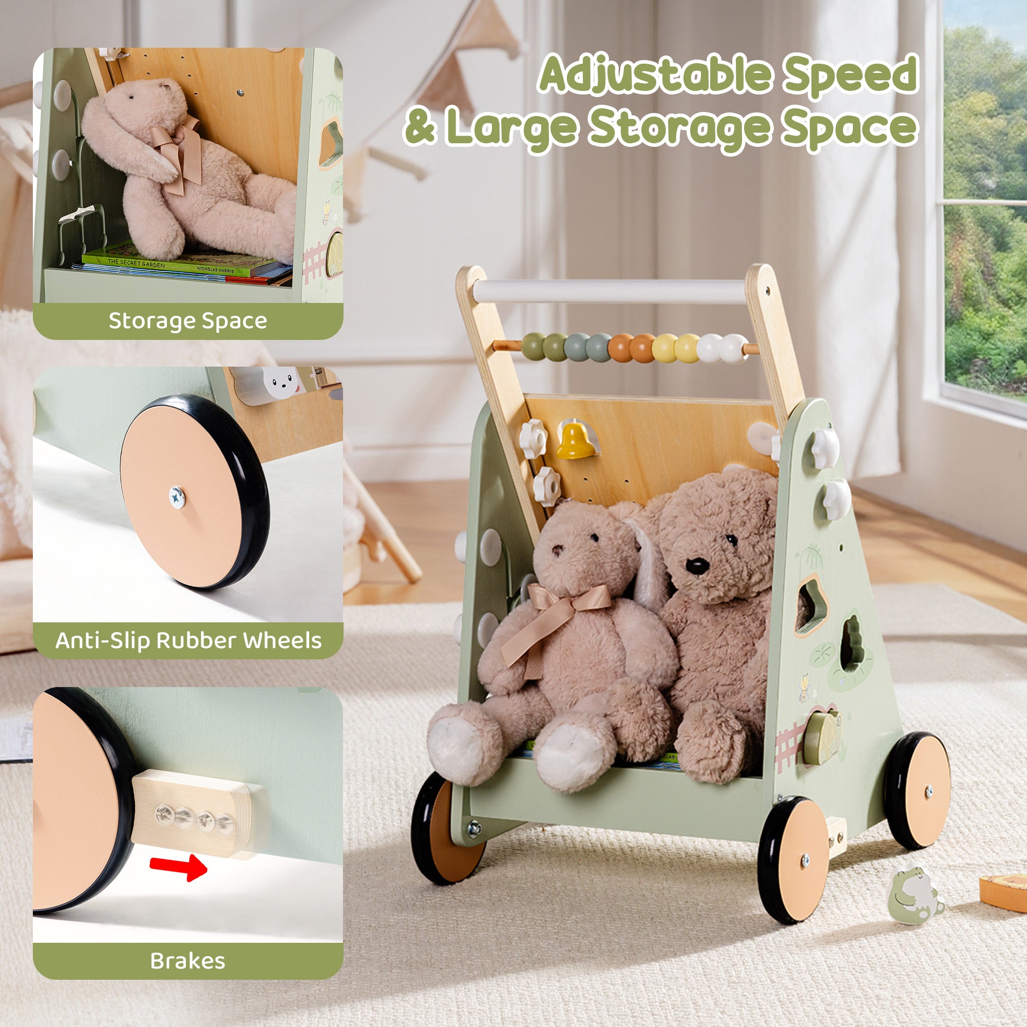 ROBUD Forest Fairy Baby Push Walker	