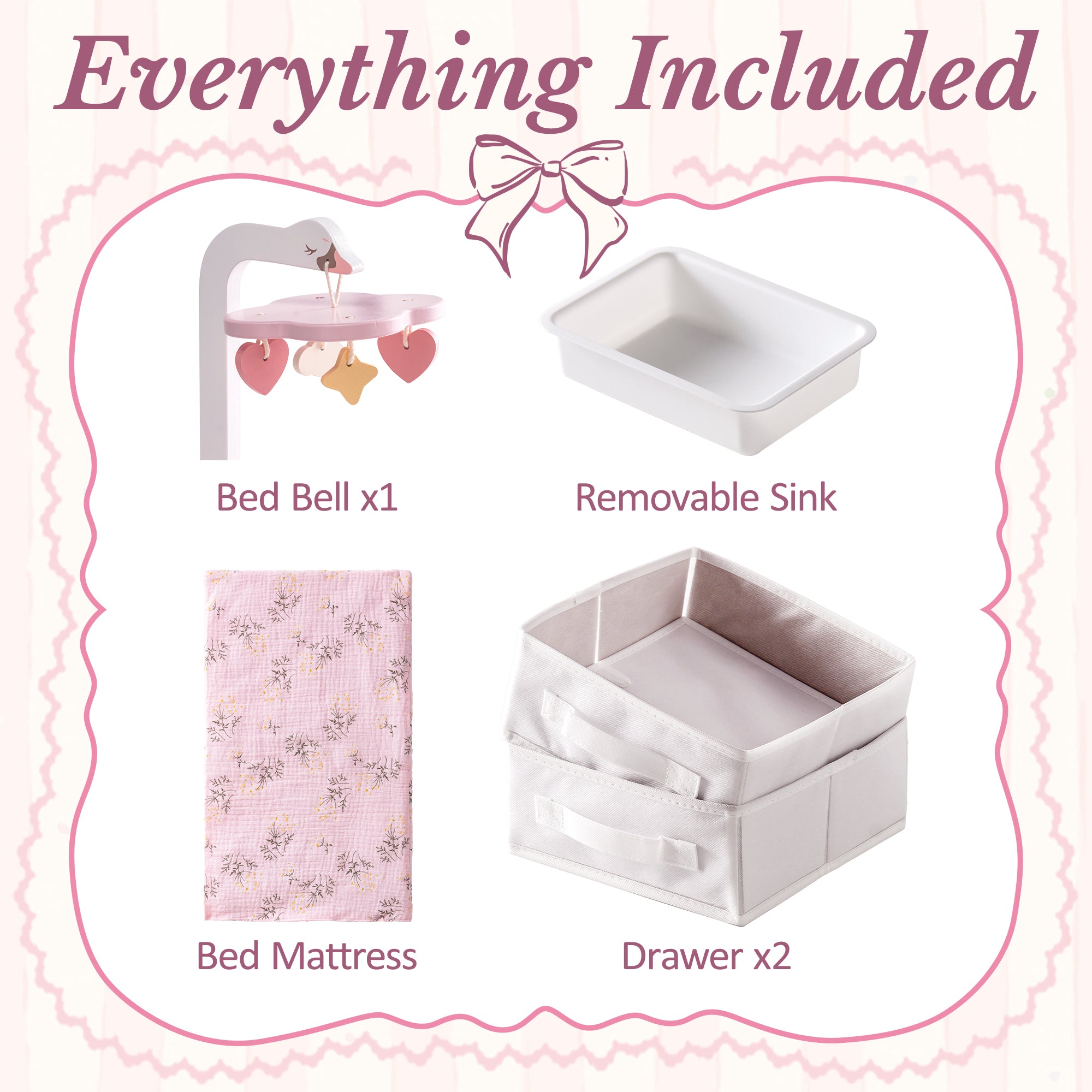 ROBUD 18 Inch Doll Changing Table	