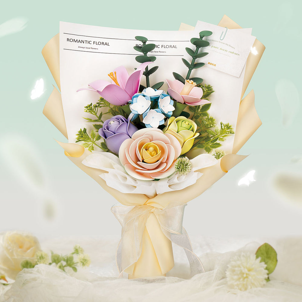 ROKR Spring Time Bouquet DIY 3D Puzzle | Robotime Online