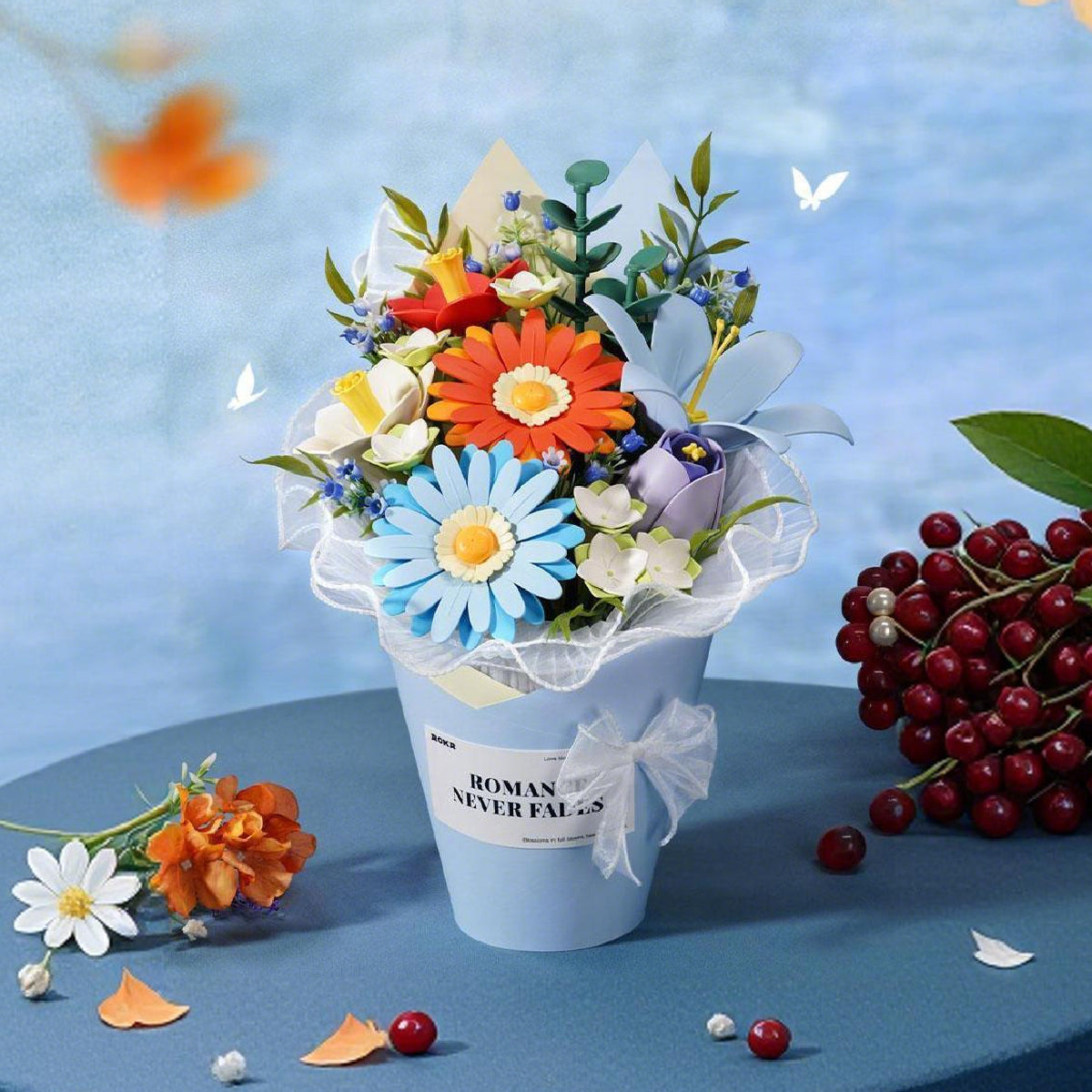 ROKR Twilight Sky Bouquet DIY Flower 3D Puzzle AF03J