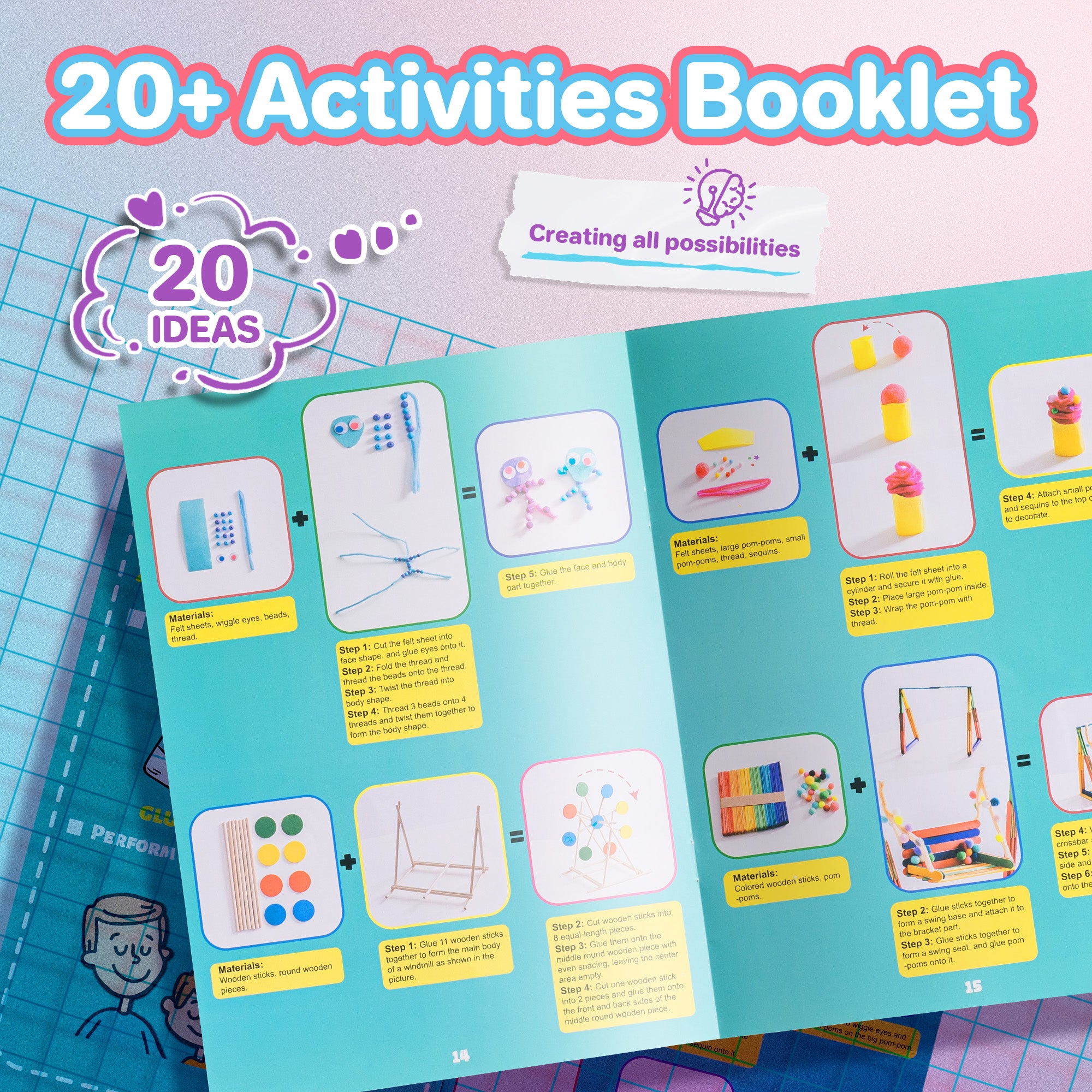 ROBOTIME Arts and Crafts for Kids PA001