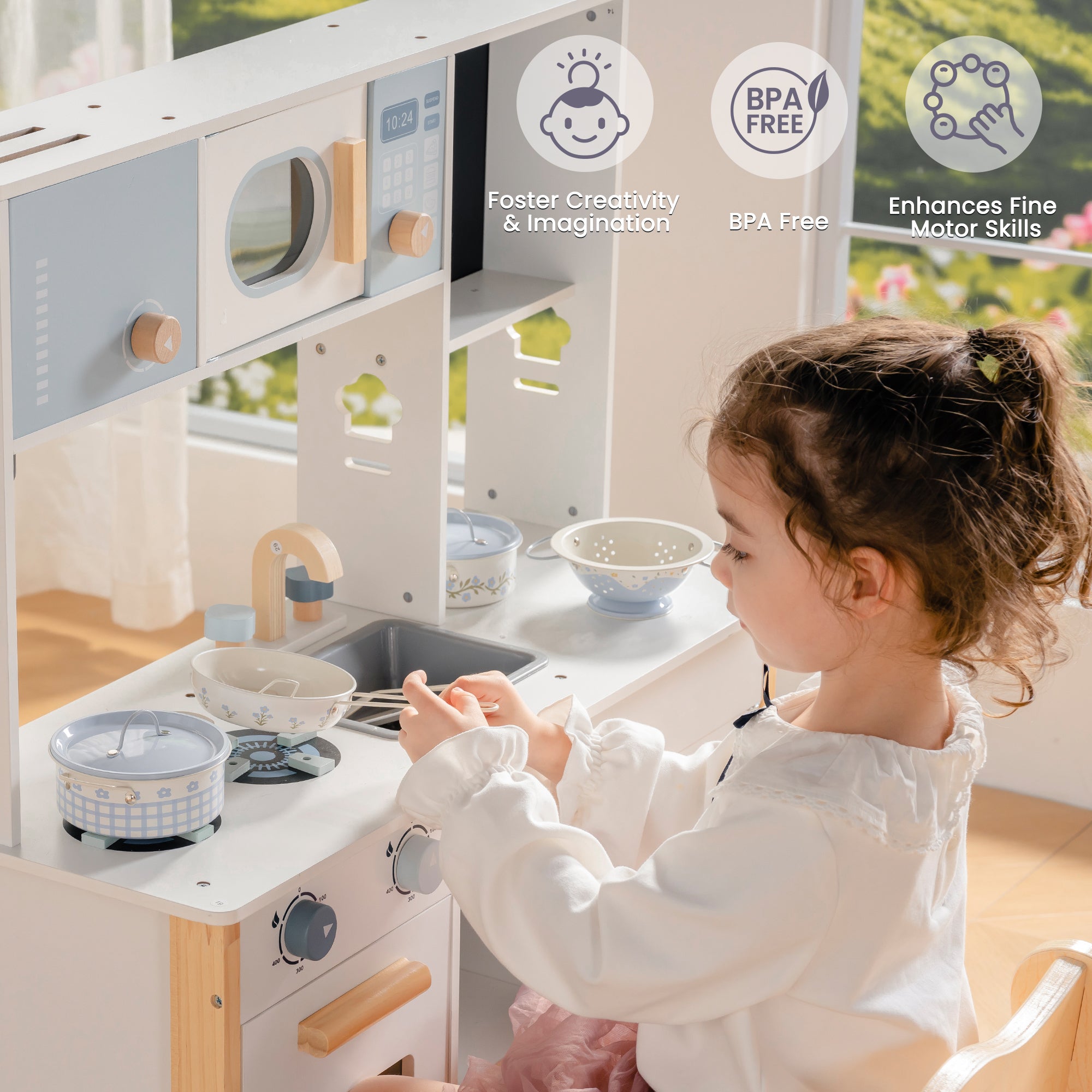 ROBUD Tinplate Pretend Cooking Utensils	