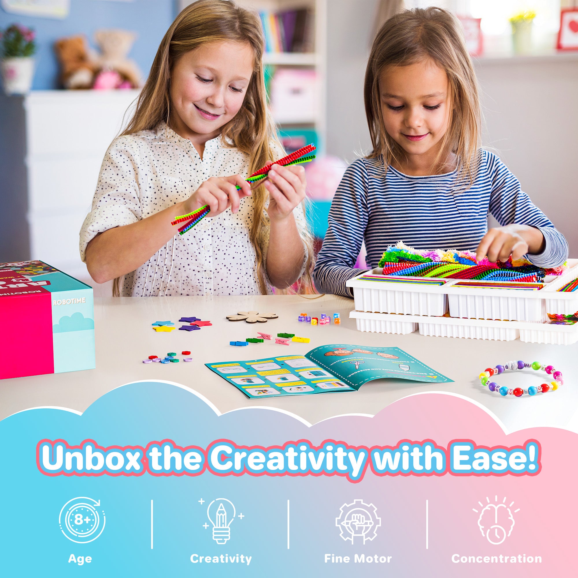 ROBOTIME Arts and Crafts for Kids PA001