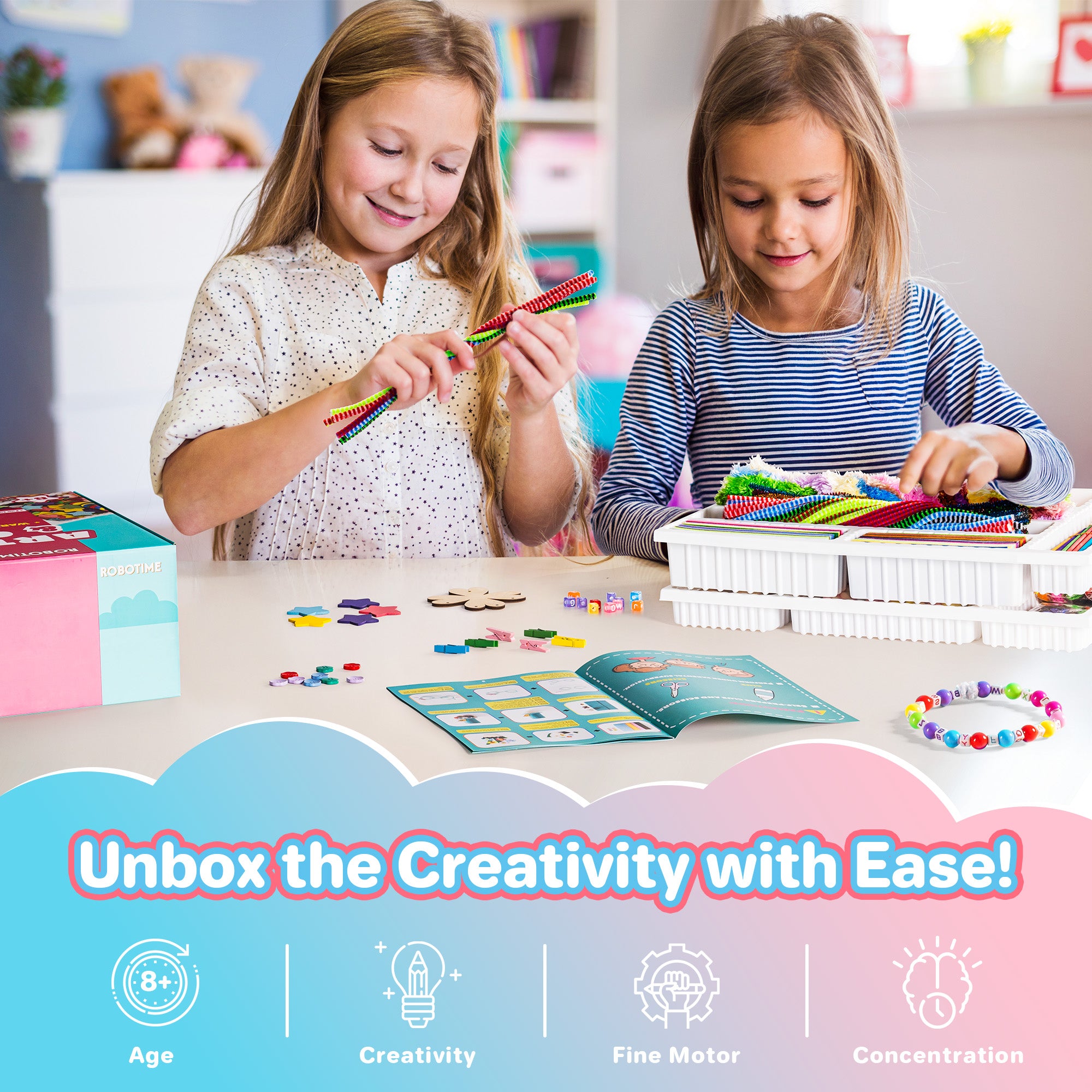 ROBOTIME Arts and Crafts for Kids PA002