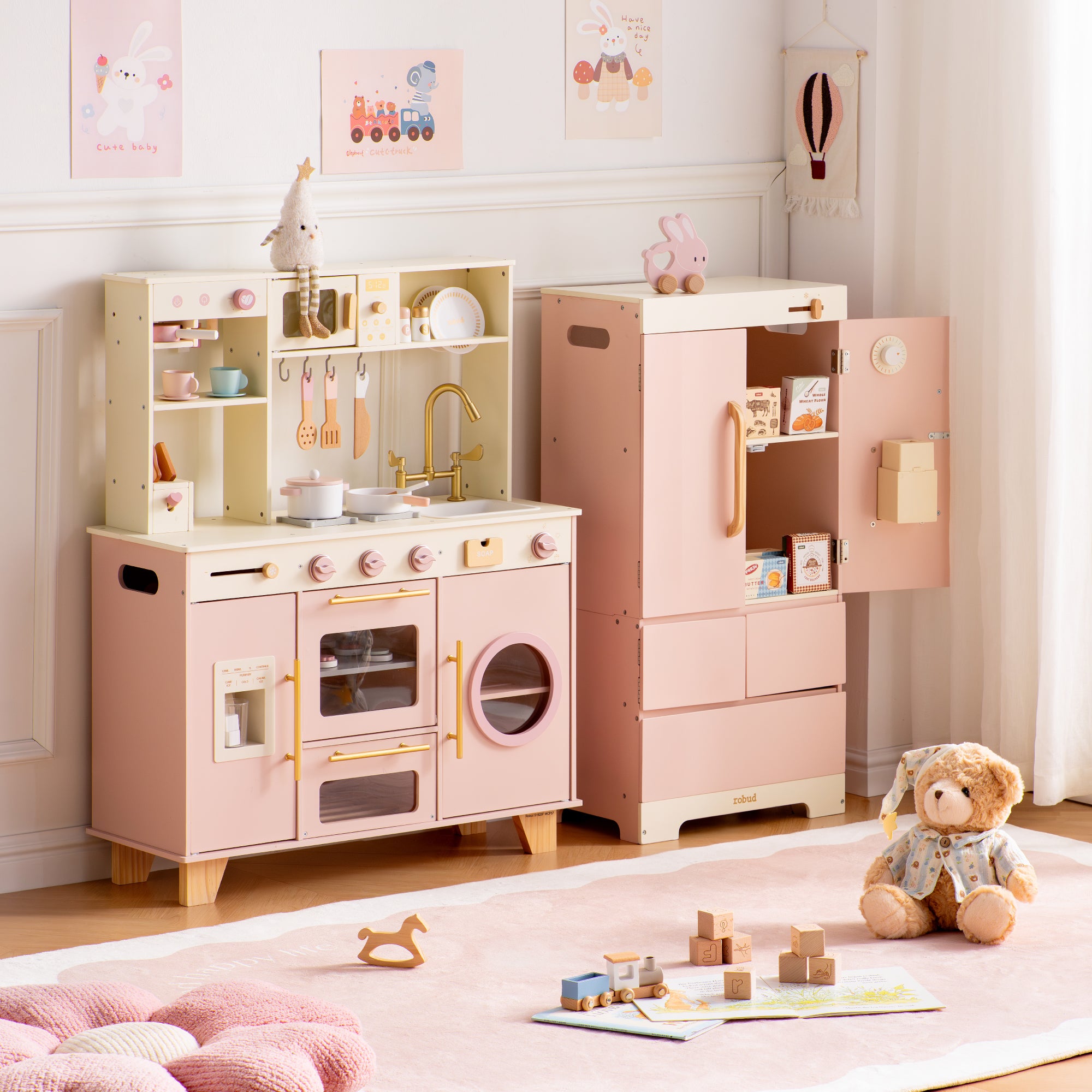 ROBUD Glowwood Kitchen House - Little Kitchen in Soft	