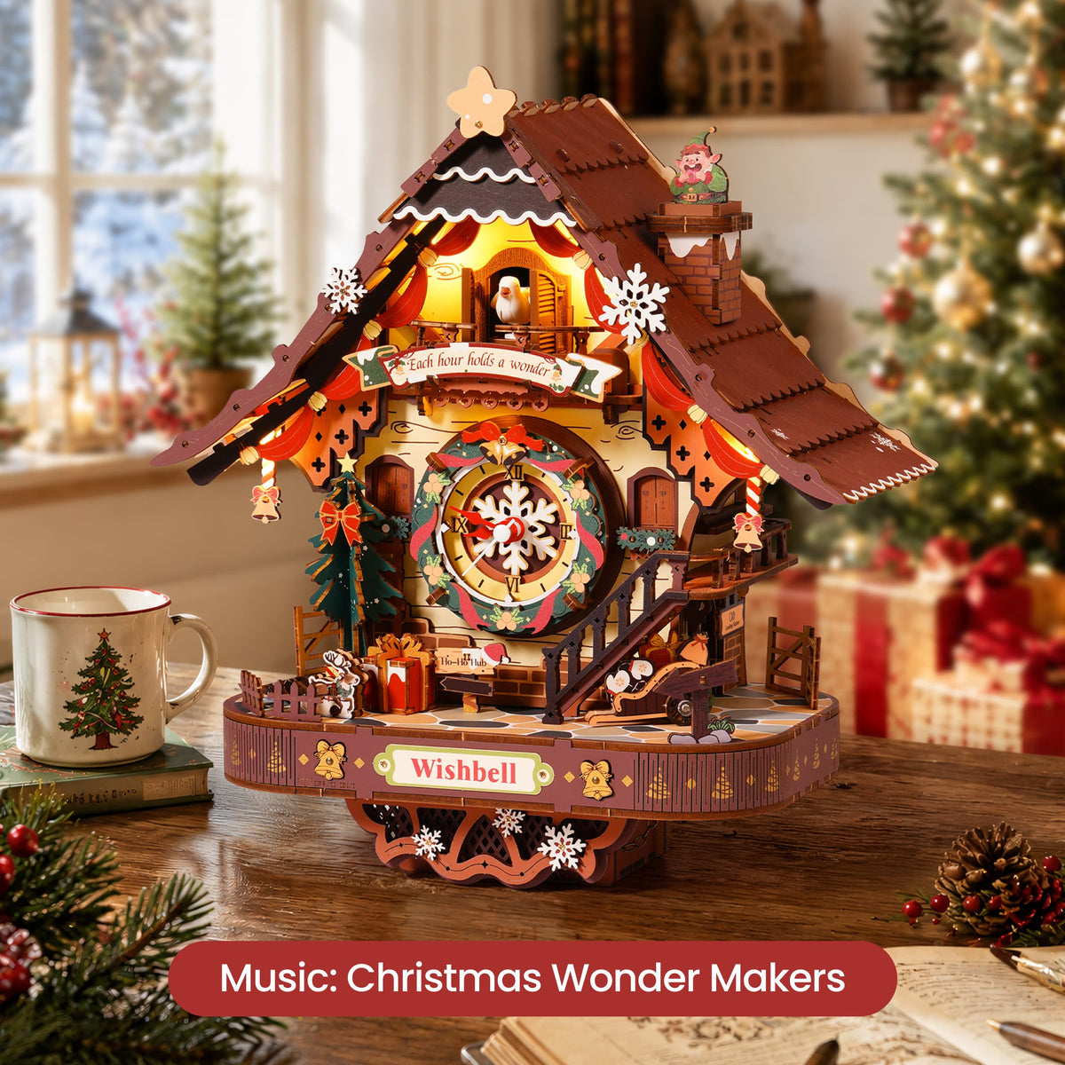 Christmas Cuckoo Clock alternate main product image 6 for SKU LCB01
