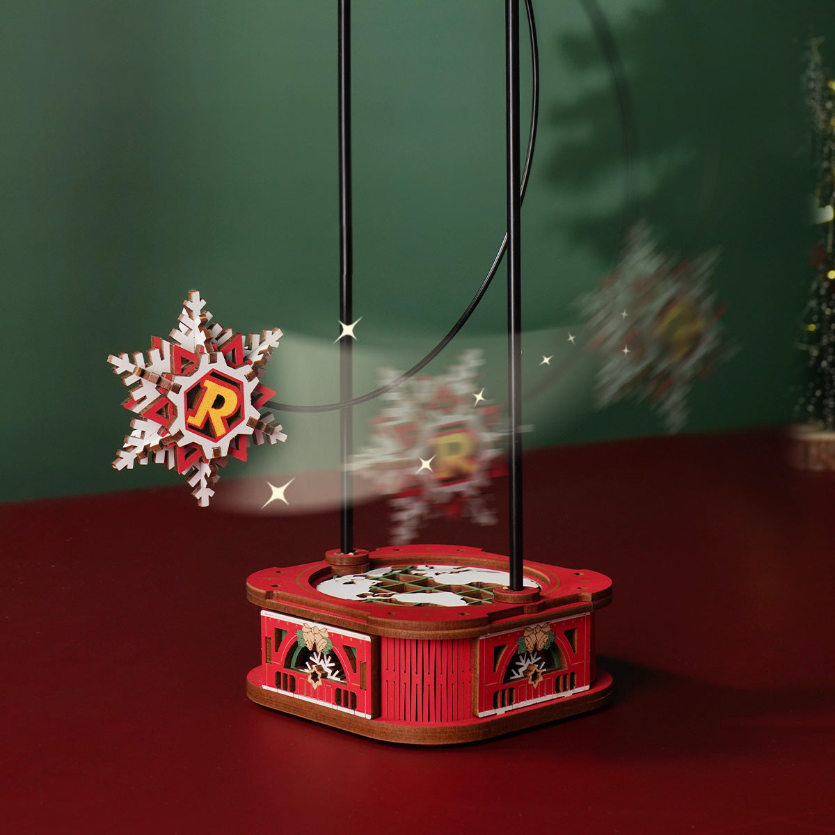 ROKR Santa on Skis Pendulum Balance Toy 3D Puzzle MCD06 | Robotime