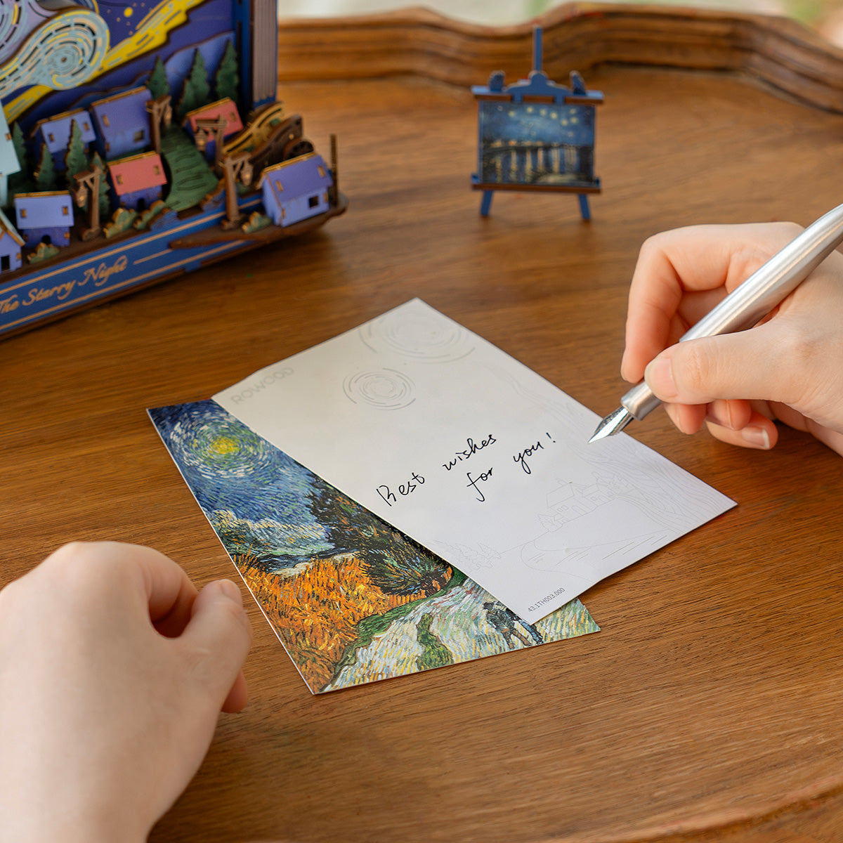 Rowood De Sterrennacht Wandkunst 3D Houten Puzzel TH003