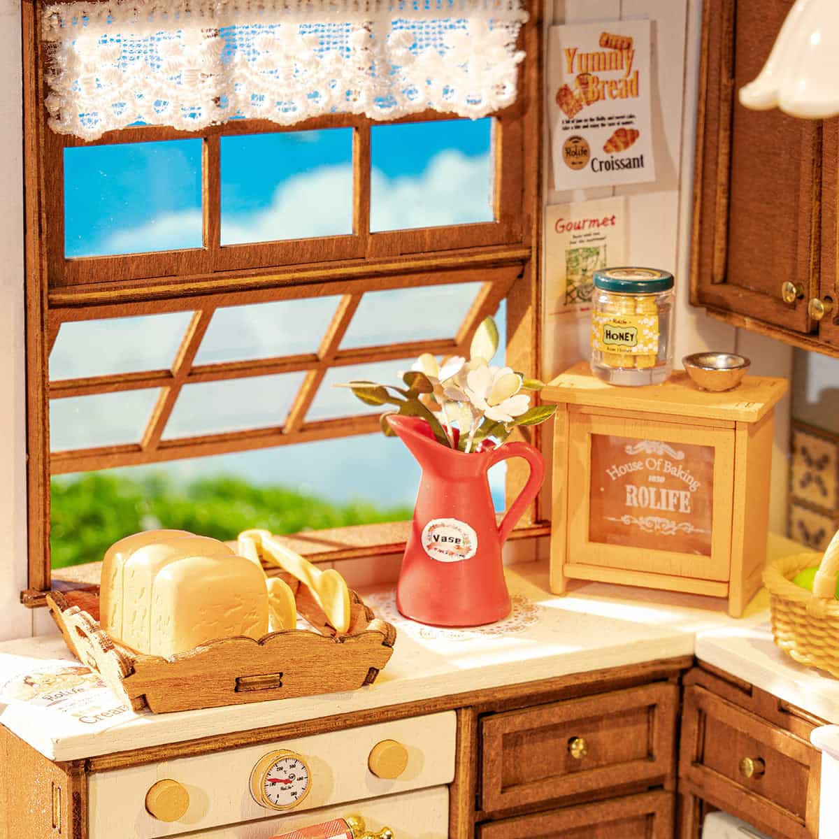 set of 6 baking kitchen prints | cute kitchen decor |... Rolife Baking Kitchen DIY Miniature House DG172 | Robotime