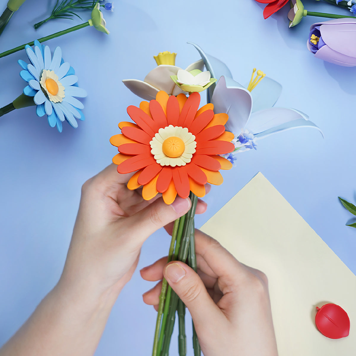 ROKR Twilight Sky Bouquet DIY-Blumen-3D-Puzzle AF03J