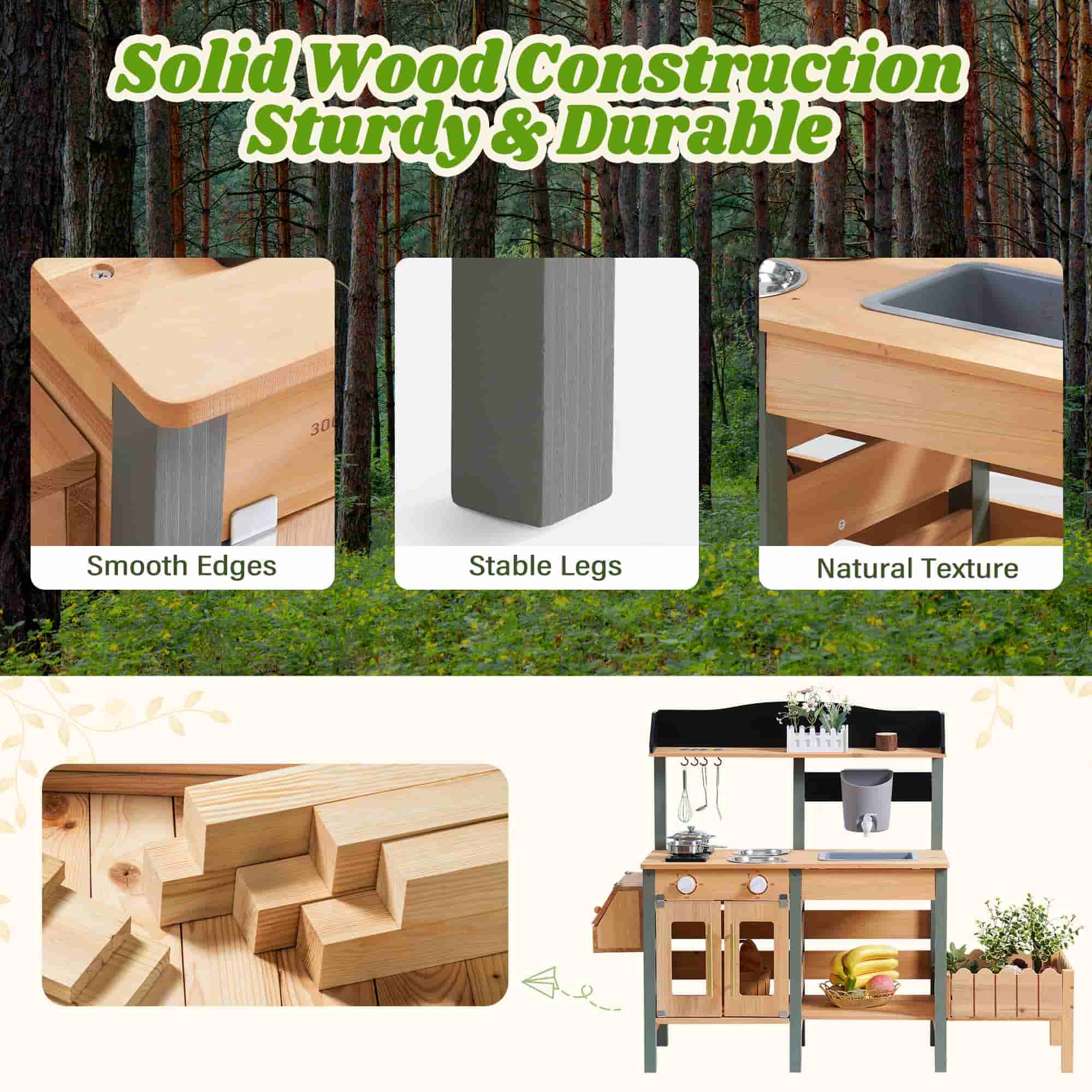 ROBUD Outdoor Mud Play Kitchen