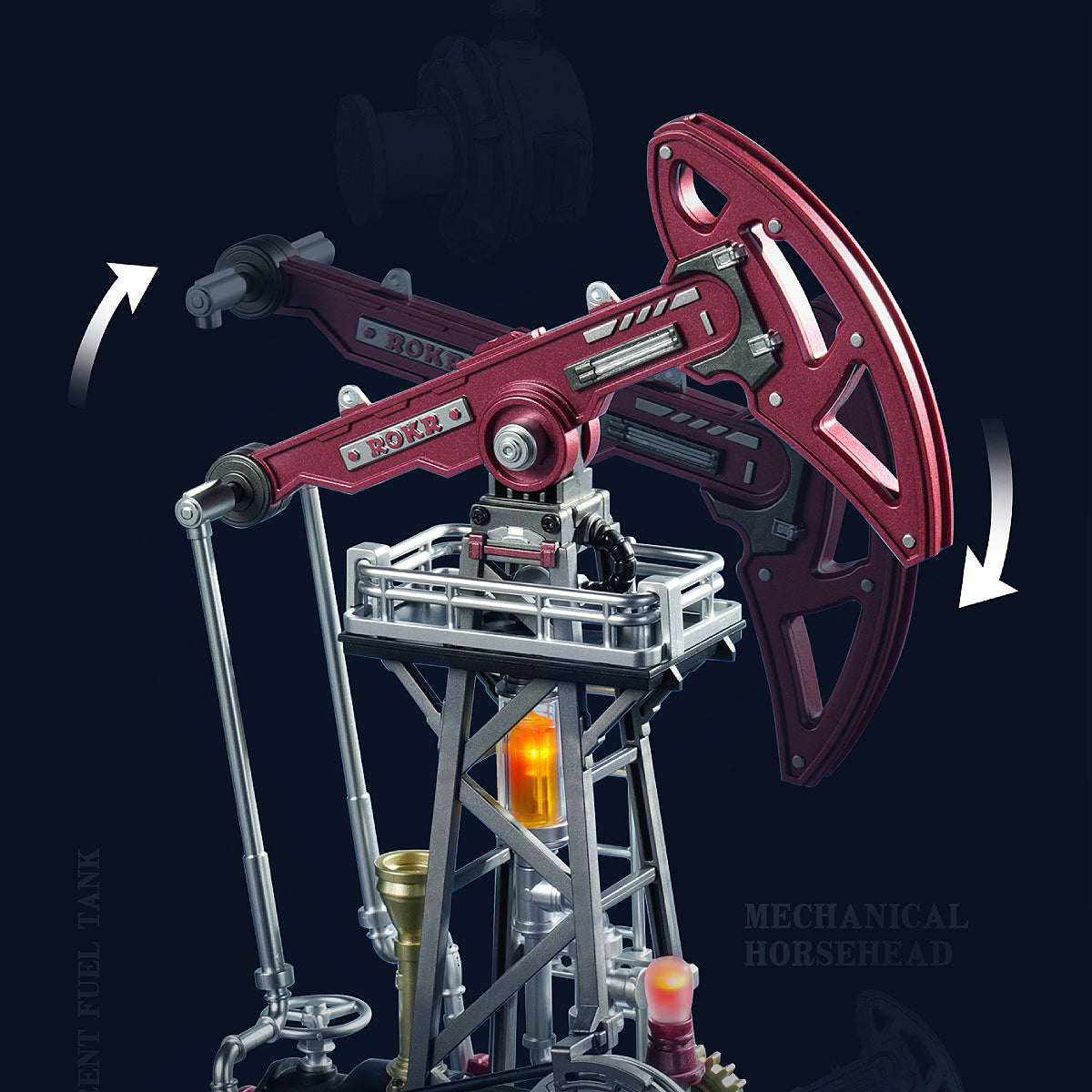 ROKR Oil Pump Jack Mechanical 3D Puzzle CGL03