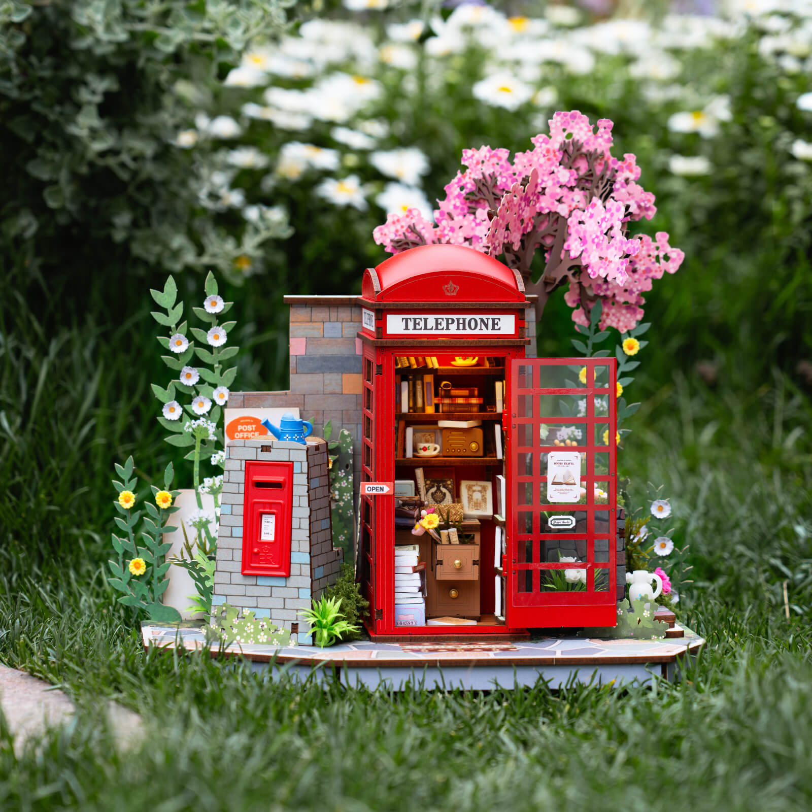 Rolife Blossom Book Booth 3D Wooden Puzzle TGS05 | Robotime