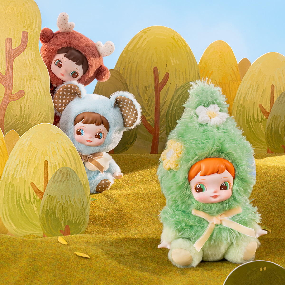 Rolife Charline's Forest Hide & Seek Plush Pendant – 6+1 Figures