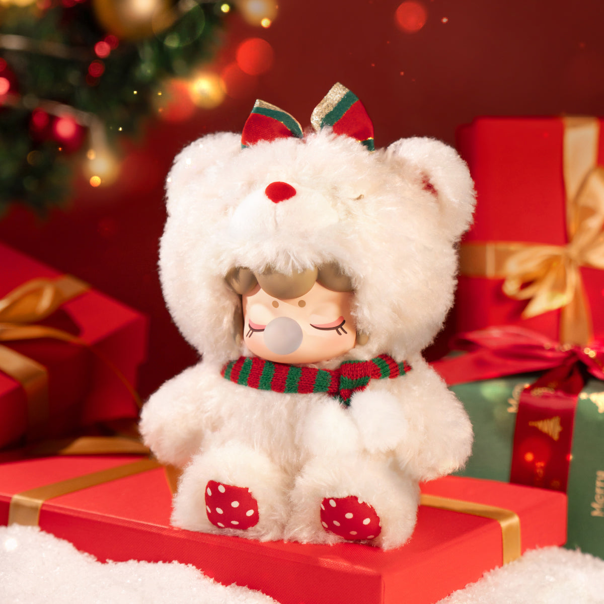 けいち【新品未開封】nene様 メモパッド Christmas Bear Rolife Christmas Bear Plush Pendant MN002 | Cute Holiday Plush